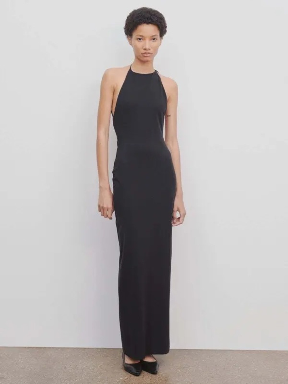 The Row Black Coralia Dress NWT Size M Black - Picture 4 of 10